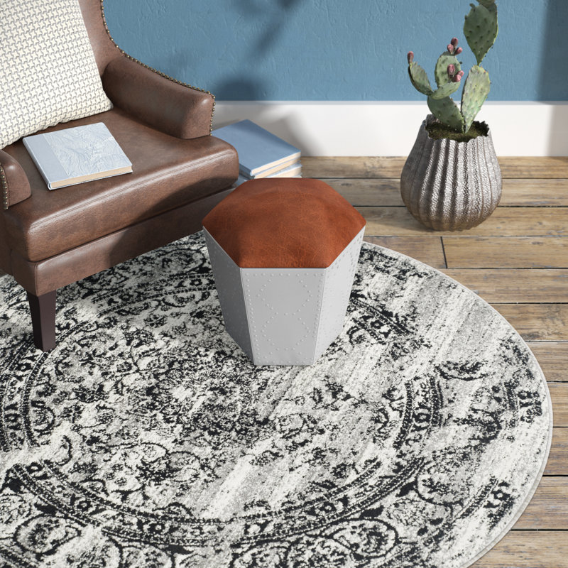 Trent Austin Design Costa Mesa Silver/Black Area Rug & Reviews Wayfair