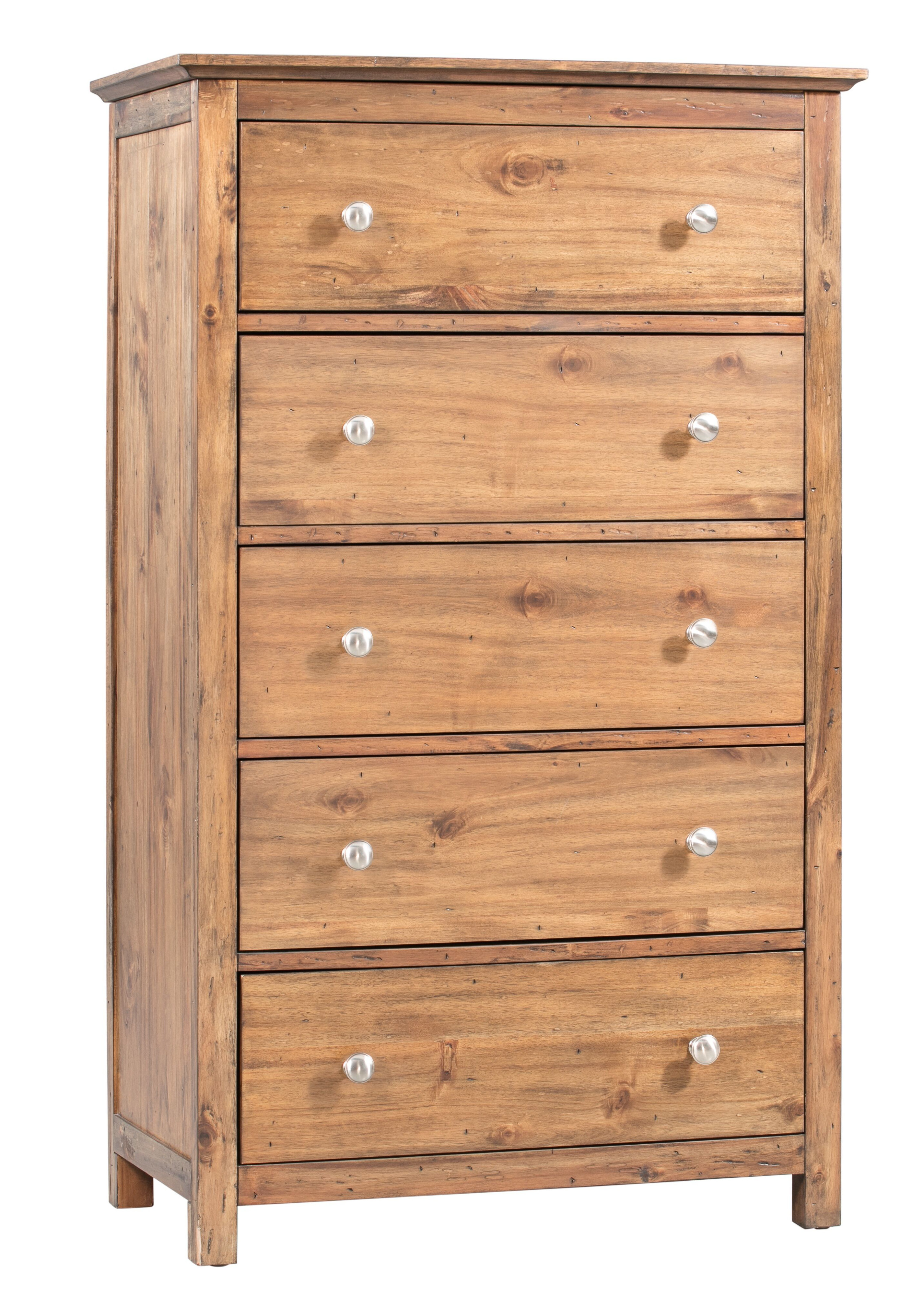 Traditional Woodstock 3 Drawer Chest Pine Wooden Knobs Home