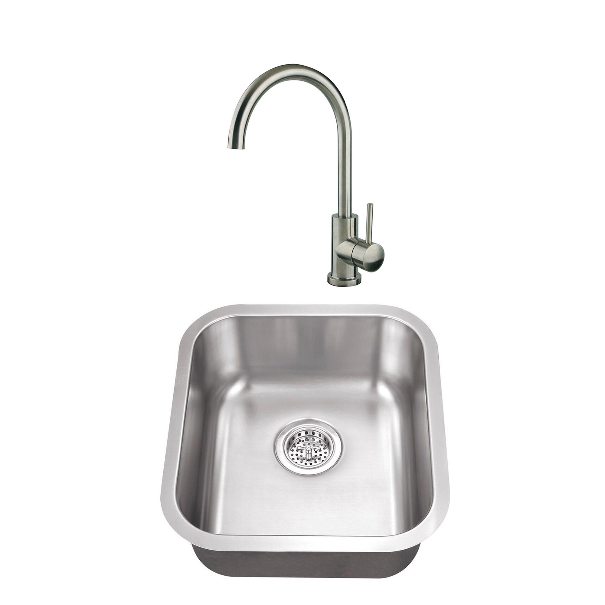 16 1 X 18 Undermount Bar Sink With Faucet