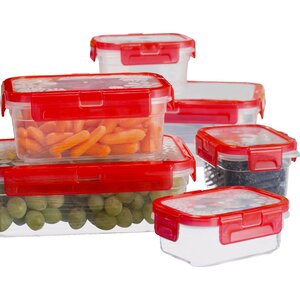 Wayfair Basics Plastic 6 Container Food Storage Set