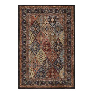 Willimantic Orange/Black/Brown Area Rug