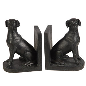 2-tlg. Buchstützen Hund von Ambiente Haus