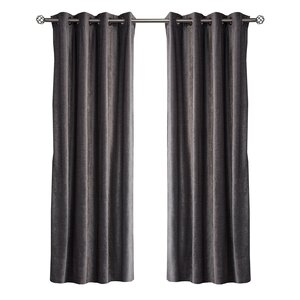 Luxe Solid Blackout Thermal Grommet Curtain Panels