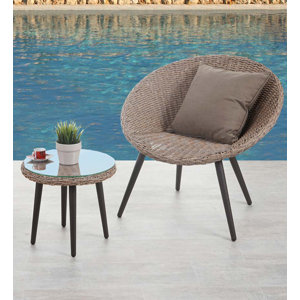 2-Sitzer Loungemöbel-Set Madrid von Hazelwood H..