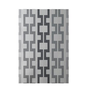 Geometric Light Gray Indoor/Outdoor Area Rug