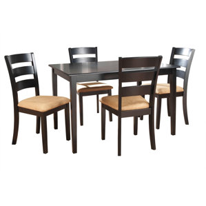Oneill 5 Piece Ladder Back Dining Set by Andover Mills