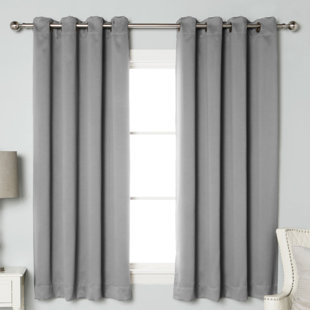 Grey Patterned Curtains Wayfair Quickview