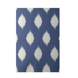 Geometric Blue Indoor/Outdoor Area Rug