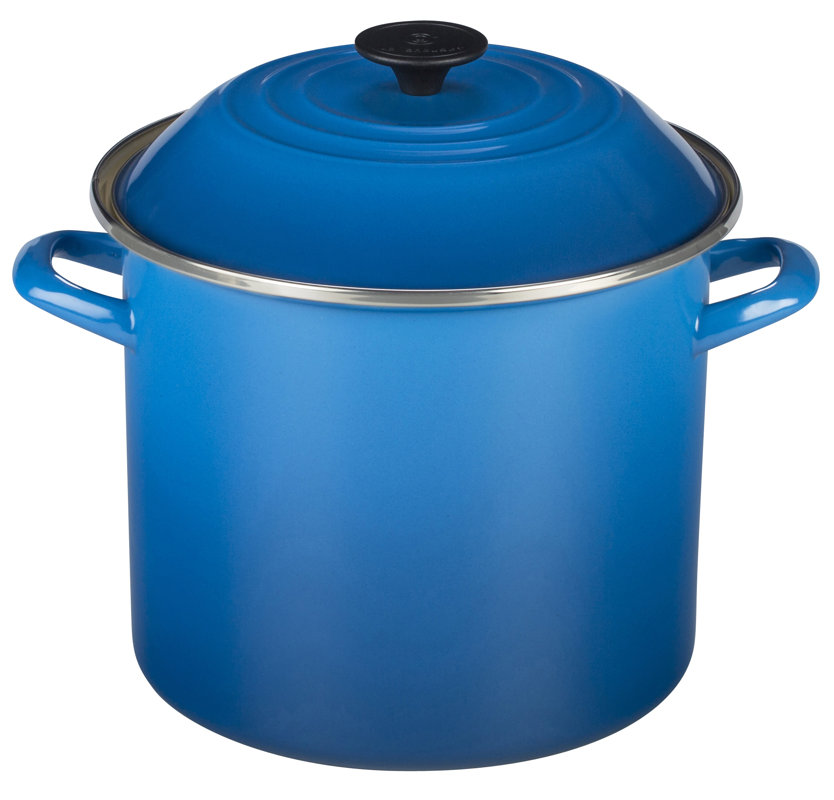 Enamel On Steel Stock Pot with Lid & Reviews AllModern