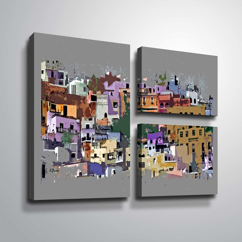 Ebern Designs Hilltown In Abstract Acrylic Painting Print Multi