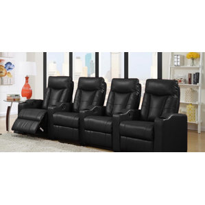 Home Theater Leather Recliner (Row of ..