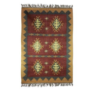 Hand Woven Brown/Beige Area Rug