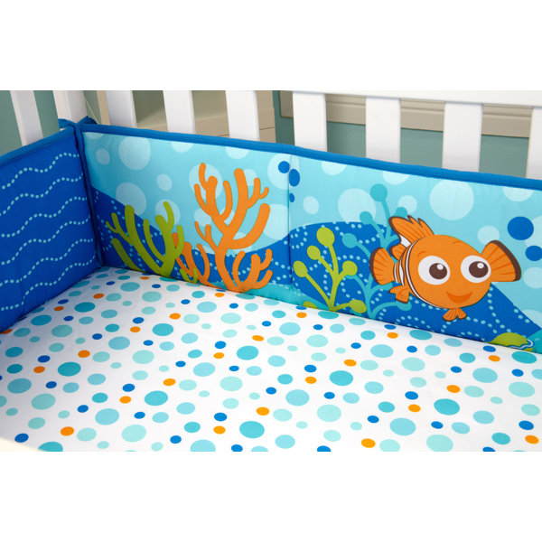 disney finding nemo traditional padded crib bumper & reviews | wayfair disney finding nemo traditional padded crib bumper & reviews | wayfair
