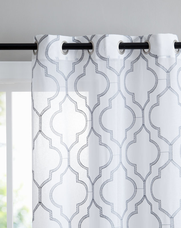 Andover Mills Sorensen Geometric Sheer Grommet Curtain Panels Sorensen Geometric Sheer Grommet Curtain Panels
