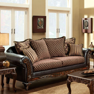 Ornate Sofa Wayfair Constantine Leather Sofa