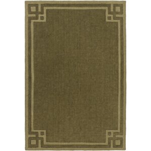 Giovanni Hand-Loomed Olive Area Rug