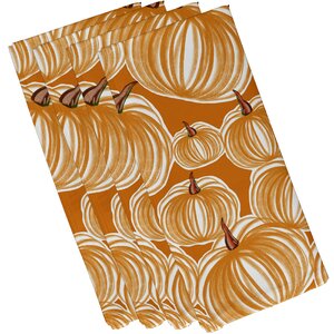 Maxson Pumpkins-A-Plenty Print Napkin (Set of 4)