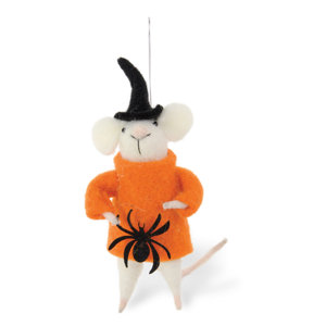 Hallo-Mouse Merlin Ornament (Set of 2)