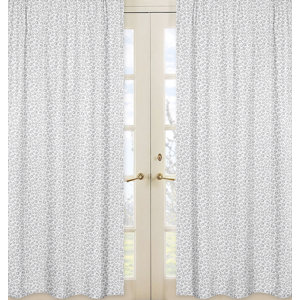 Kenya Animal Print Semi-Sheer Rod Pocket Curtain Panels (Set of 2)