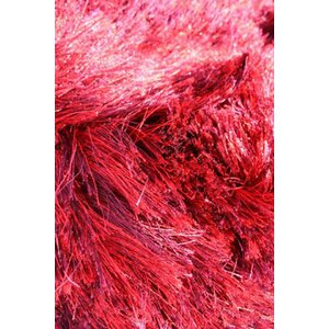 Silk Hand-Woven Red Area Rug