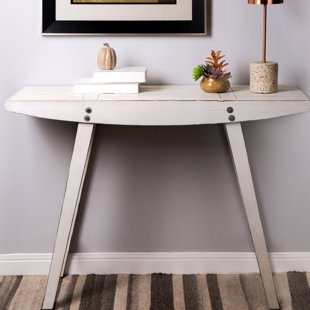 White Washed Console Table Wayfair Morethampstead Washed Wood Console Table
