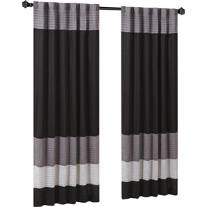 Morell Striped Room Darkening Rod Pocket Single Curtain Panel