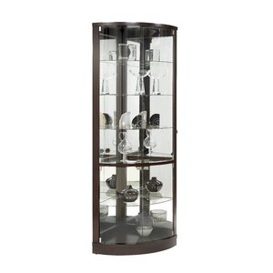 Mayfield Lighted Corner Curio Cabinet