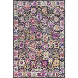 Walferdange Transitional Bright Pink Area Rug