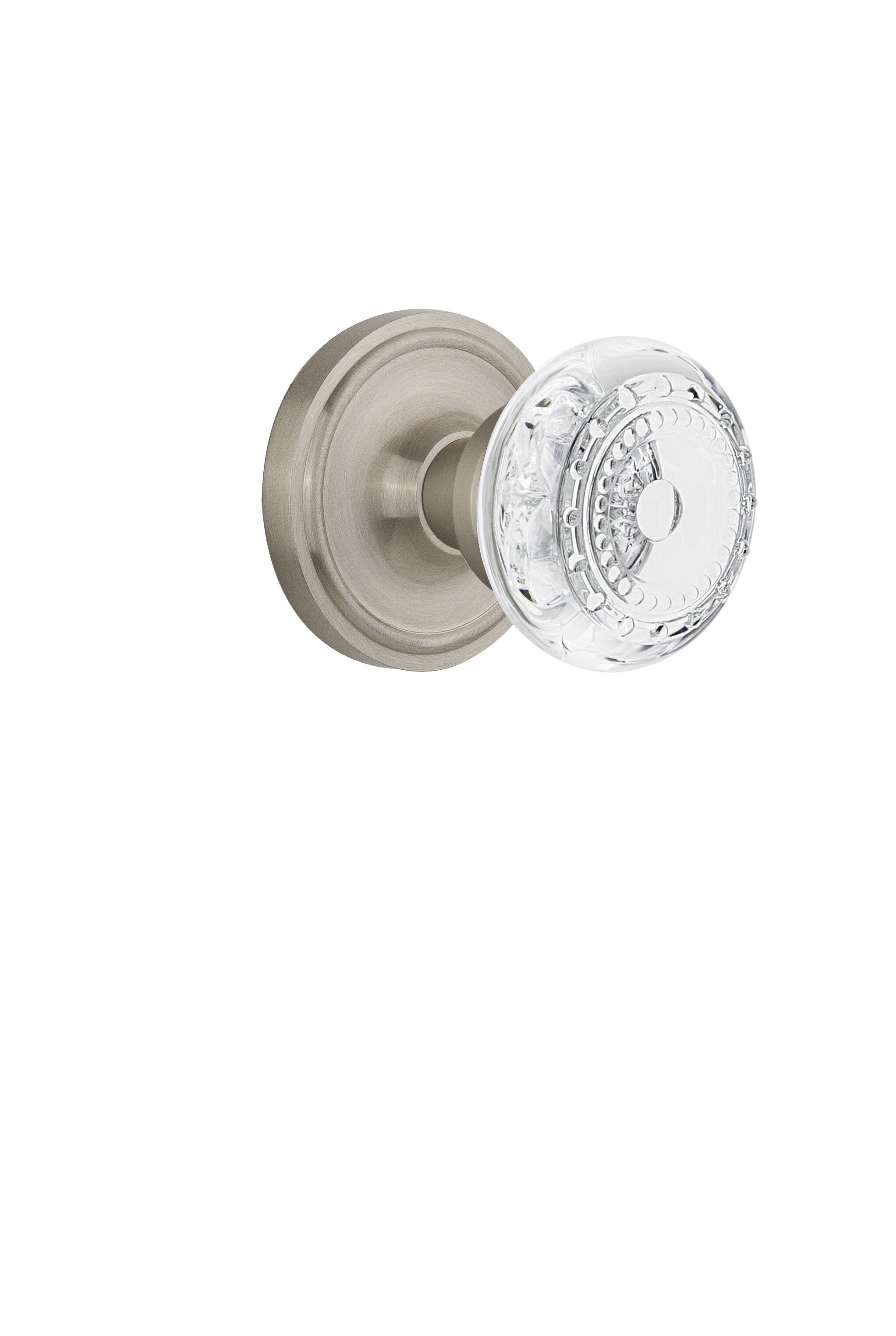 Crystal Meadows Double Dummy Door Knob With Classic Rosette