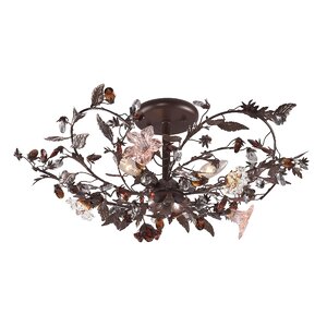 Lorraine 3-Light Semi Flush Mount