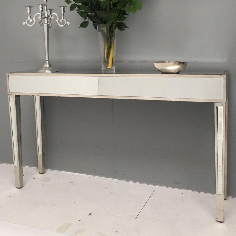 Hazelwood Home Mirrored Console Table & Reviews | Wayfair ...