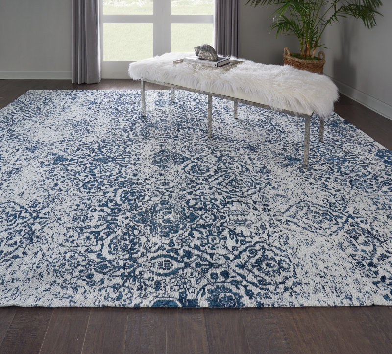 Albert Ivory Navy Area Rug Reviews Joss Main Albert Ivory Navy Area Rug