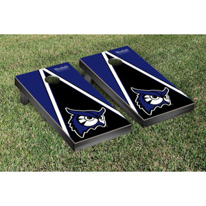 NCAA Triangle Wooden Version 2 Cornhole Game Set