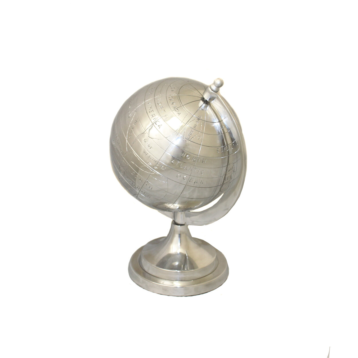 EC World Imports Global Appeal Aluminum Decorative Tabletop Globe & Reviews  Wayfair