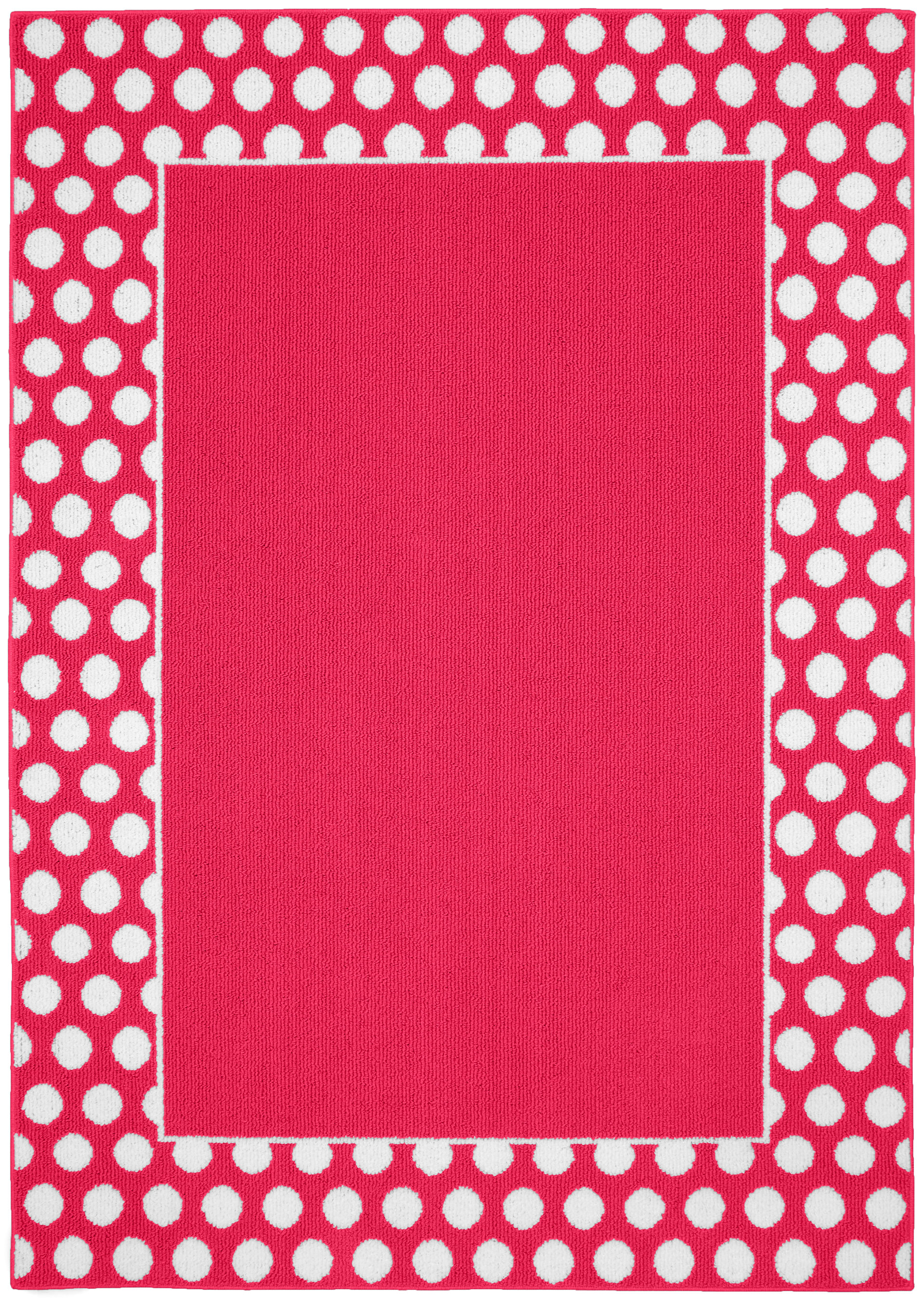 Garland Rug Polka Dot Frame Pink White Area Wayfair