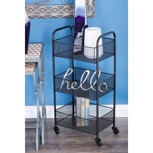 Metal Basket Bar Cart