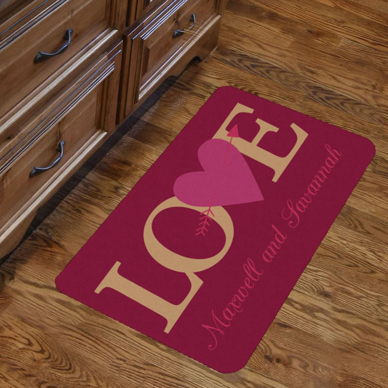 Monogramonline Inc Personalized S Love Indoor Kitchen Mat Monogramonline Inc Personalized S Love Indoor Kitchen Mat Wayfair