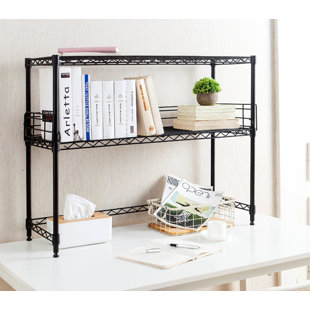 Bookcase Desk Combo Wayfair Burroughs Desktop Standard Bookcase