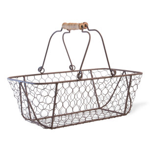En Wire Wall Basket Wayfair Per En Metal Wire Basket