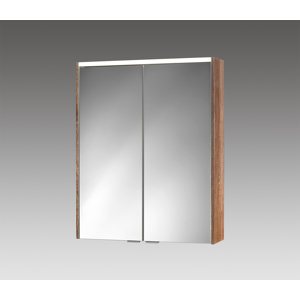 60 cm x 74 cm Spiegelschrank with LED Lighting v..
