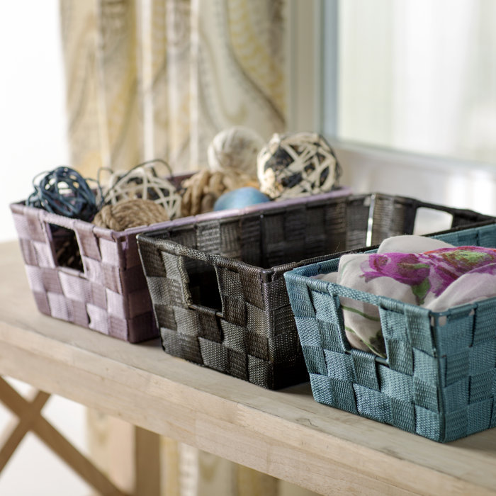Wayfair Basics Woven Strap Storage Basket Reviews Wayfair Basics Woven Strap Storage Basket