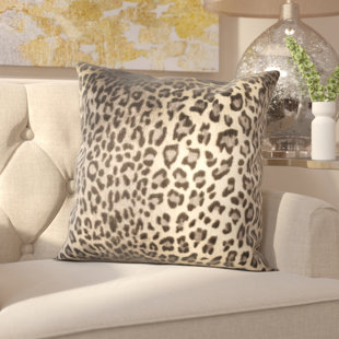 Leopard Pillow Wayfair Lichfield Faux Leopard Throw Pillow
