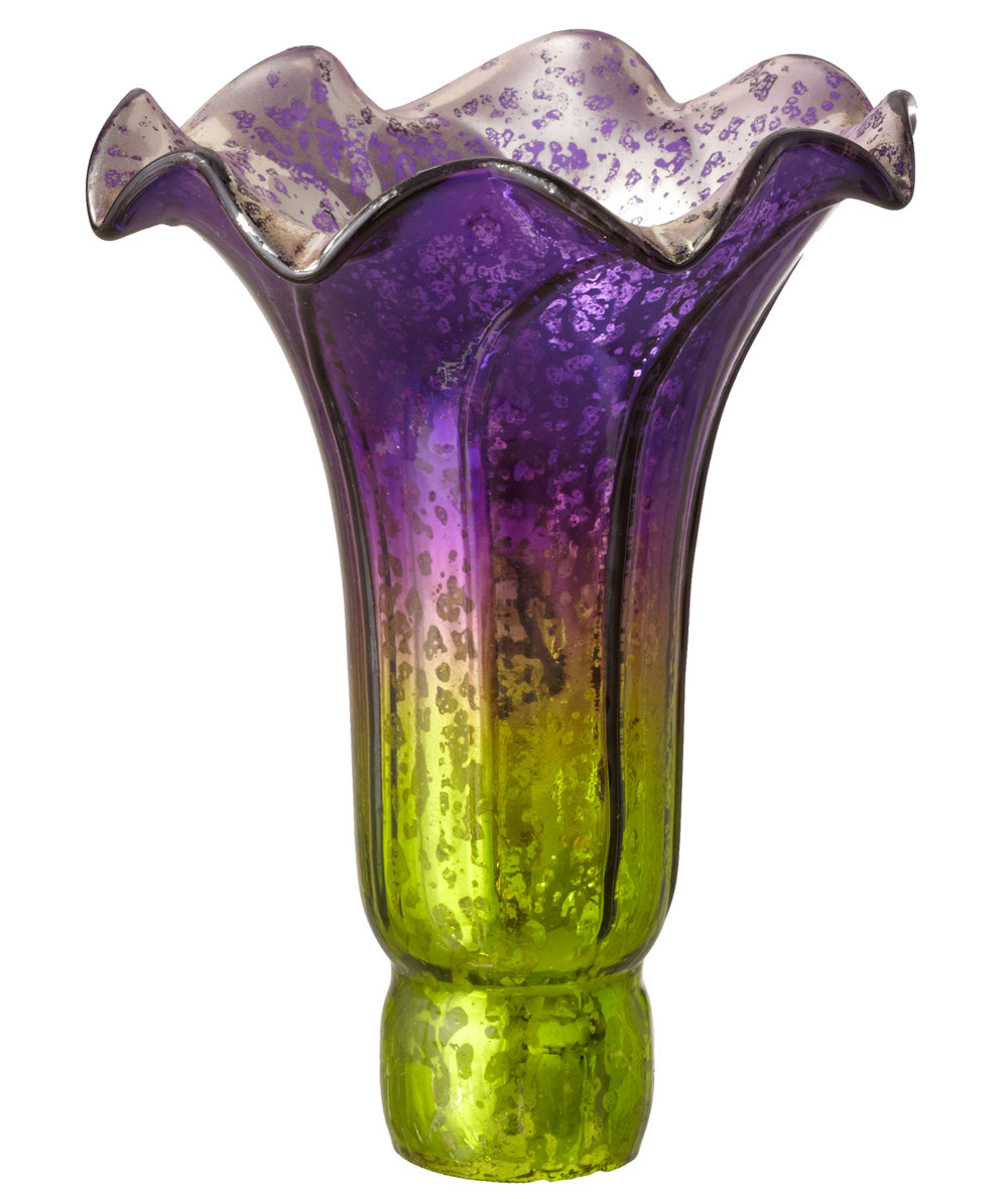 River of Goods Hand Blown Mercury Glass Replacement Lily Shade