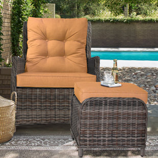 Outdoor Chair With Ottoman Wayfair Quickview