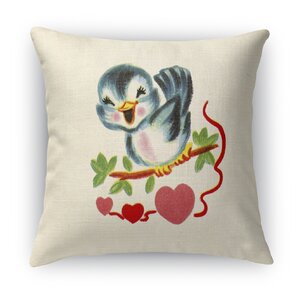 Tweet Heart Indoor Accent Pillow