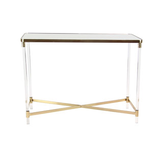Mirrored Console Tables Joss Main Ozzy Modern Rectangular Mirror Console Table