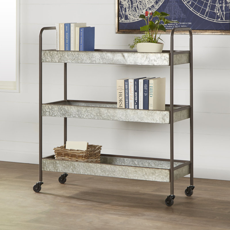 Birch Lane™ Winston Galvanized Rolling Cart & Reviews Wayfair