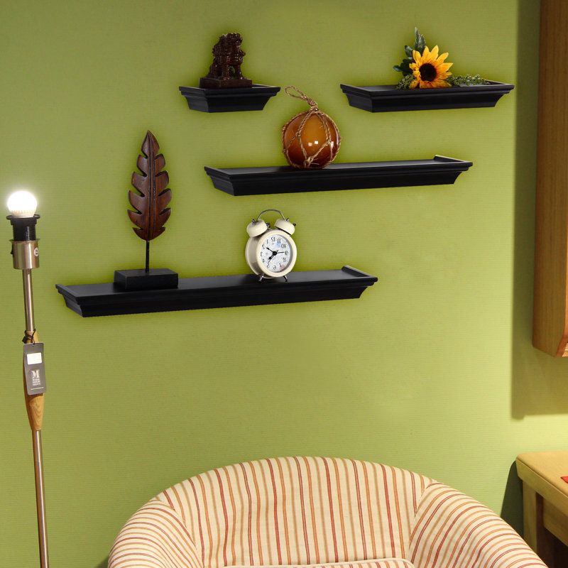 AdecoTrading 4 Piece Floating Wall Shelf Set & Reviews Wayfair