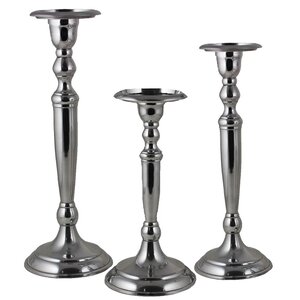 Dover 3 Piece Metal Candlestick Set