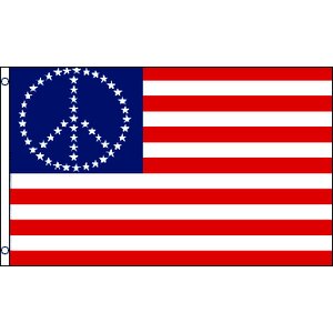 Peace USA (Stars) Traditional Flag